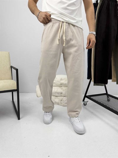 Rahat Kalıp Gabardin Pantalon Taş Gri