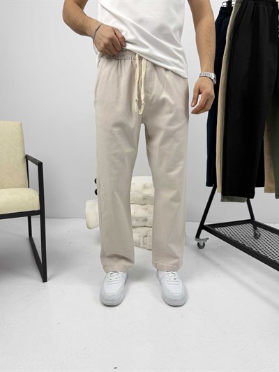 Rahat Kalıp Gabardin Pantalon Taş Gri