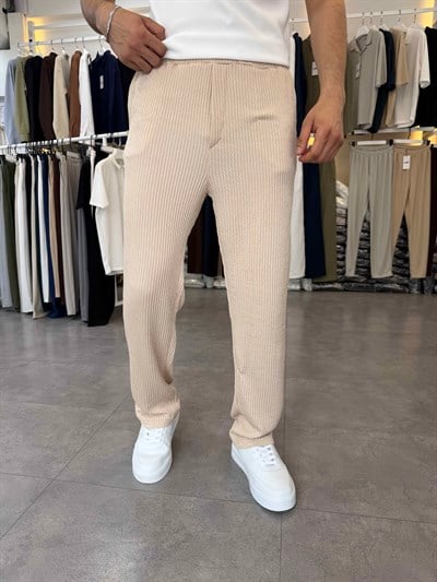 Ray Desen Baggy Pantolon Bej