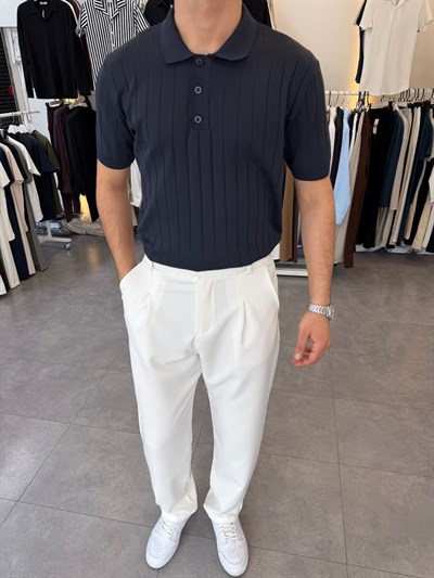 Ray Desen Pamuklu Triko Lacivert