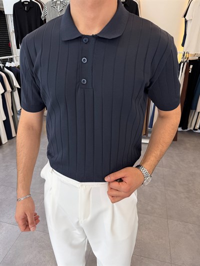 Ray Desen Pamuklu Triko Lacivert