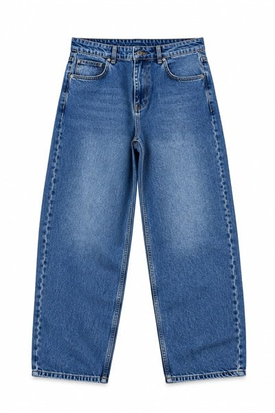 Relax Fit Denim Pantolon Açık Mavi