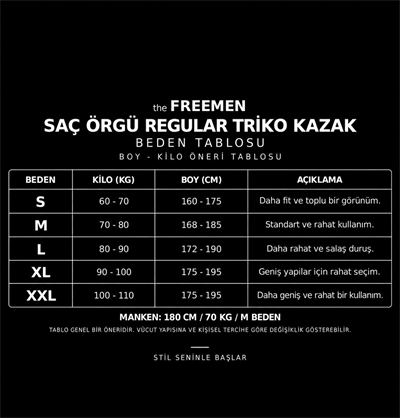 Saç Örgü Regular Triko Kazak Bebe Mavi