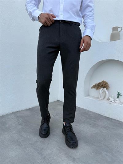 Slimfit Likralı Kumaş Pantolon Antrasit