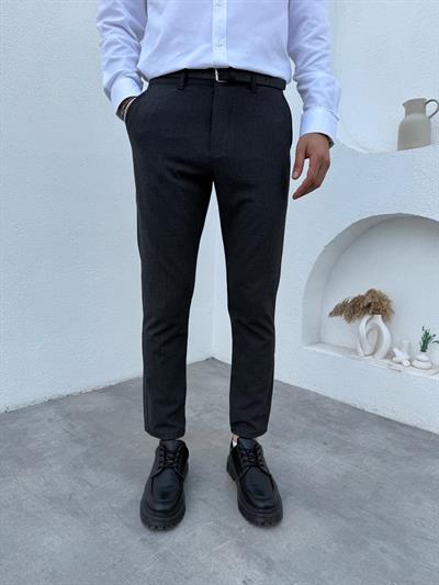Slimfit Likralı Kumaş Pantolon Antrasit
