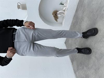 Slimfit Likralı Kumaş Pantolon Gri