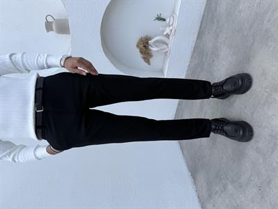 Slimfit Likralı Kumaş Pantolon Siyah
