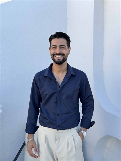 Slimfit Saten Gömlek Lacivert