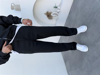 Tam Fermuar 3 İplik Takım Siyah