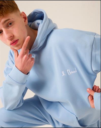 Üç İplik Oversize Eşofman Takımı Bebe Mavisi