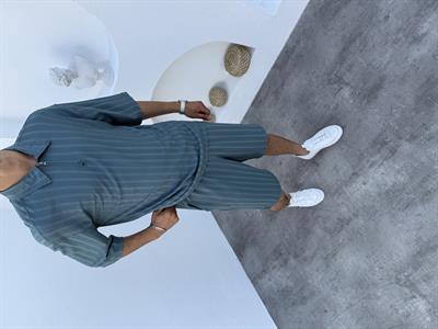 Yarım Fermuar Bürümcük Şortlu Takım turkuaz