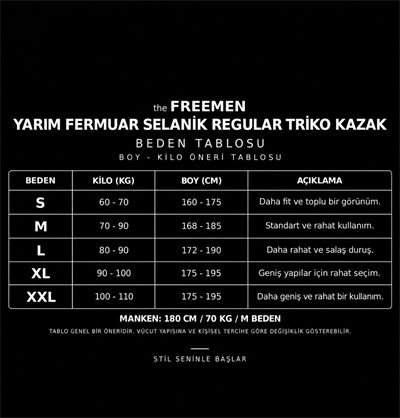 Yarım Fermuar Selanik Regular Triko Kazak Bebe Mavi