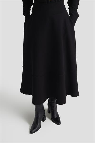 Armine Trend 25KT665 Bel Büzgü Detay Etekli Takım - Siyah