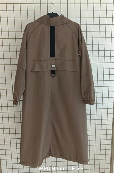 Armine Trend 25KT724 Gömlek Yaka Uzun Kap - Bej