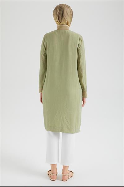 Armine Trend 25YT433 Biyesi Renkli Tunik - Küf Yeşili