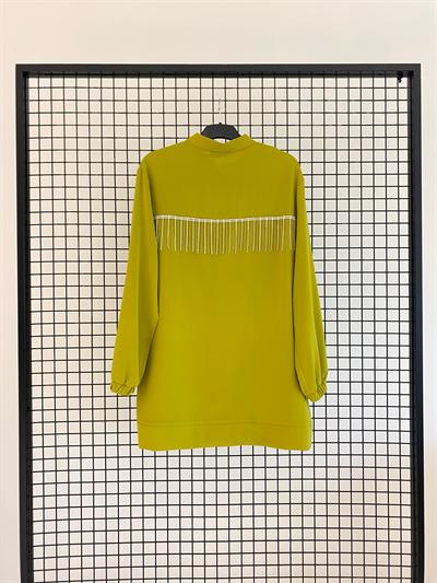 ARMİNE TREND ARKASI PÜSKÜLLÜ TAŞ DETAYLI CEKET 25YT552 - OLİVE