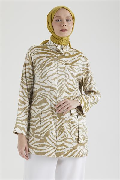 ARMİNE TREND CEKET LEOPAR DESENLİ 25YT533 - ASİT