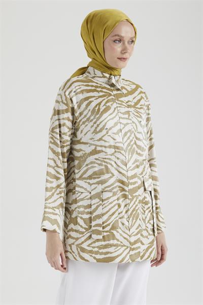 ARMİNE TREND CEKET LEOPAR DESENLİ 25YT533 - ASİT