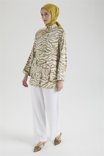 ARMİNE TREND CEKET LEOPAR DESENLİ 25YT533 - ASİT