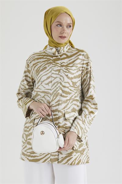 ARMİNE TREND CEKET LEOPAR DESENLİ 25YT533 - ASİT