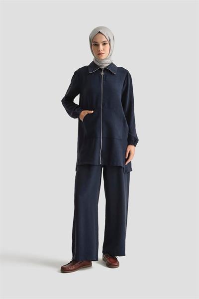 ARMİNE TREND CEPLİ PANTOLONLU TAKIM 25YT6135 LACİVERT