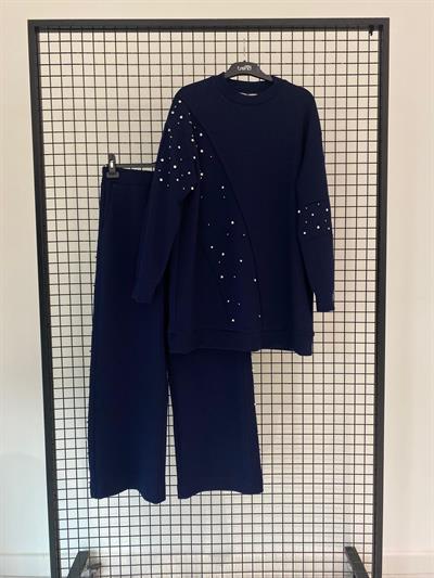 Armine Trend Taş İşlemeli  Comfort Takım 25YT637 lacivert