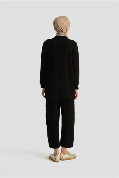 Armine Trend Taş İşlemeli  Comfort Takım 25YT637 siyah