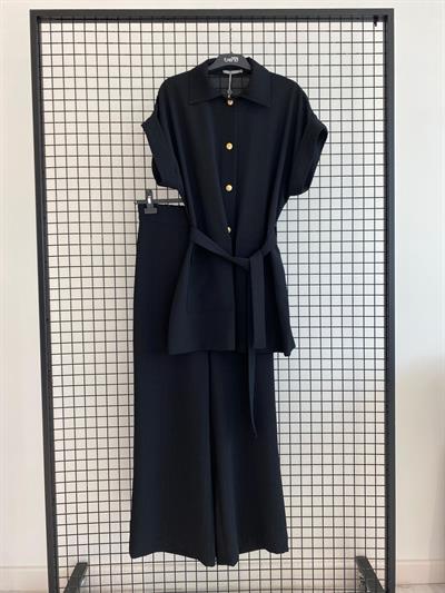 BELLİ (ARMİNE) cepkenli pantolonlu takım siyah 