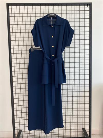 BELLİ (ARMİNE) cepkenli pantolonlu takım lacivert 