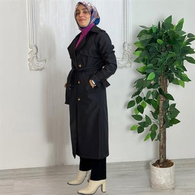 ESSEM TRENÇKOT SİYAH