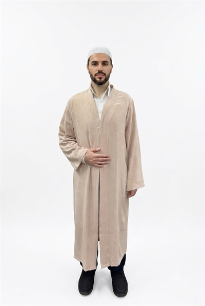 AEROBİN KUMAŞ LÜKS NAMAZ CÜBBESİ-BEJAEROBİN KUMAŞ LÜKS NAMAZ CÜBBESİAEROBİNCB-SH01CÜBBE MODELLERİSUFFA