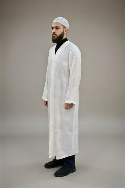 AEROBİN KUMAŞ LÜKS NAMAZ CÜBBESİ-BEYAZAEROBİN KUMAŞ LÜKS NAMAZ CÜBBESİAEROBİNCB-SH01CÜBBE MODELLERİSUFFA