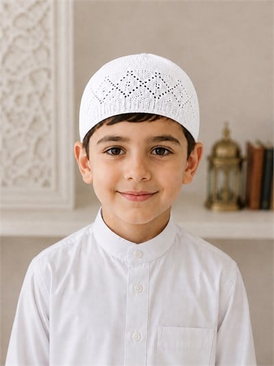 ÇOCUK NAMAZ TAKKESİ-BEYAZ