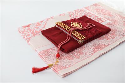 Hac Umre Hediyelikleri - Çanta Model SETİ - KIRMIZI