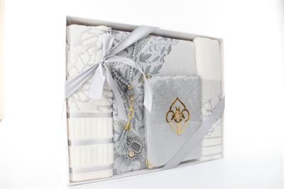 Hac Umre Hediyelikleri - TAM Havlulu SET - SİLVER