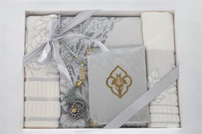 Hac Umre Hediyelikleri - TAM Havlulu SET - SİLVER