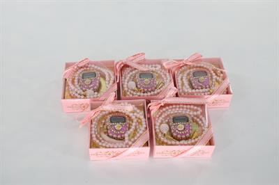 Hac Umre Hediyelikleri - Zikirmatik ve Tesbih SETİ - PEMBE