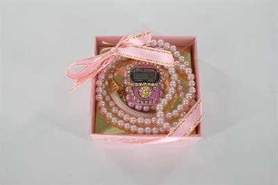 Hac Umre Hediyelikleri - Zikirmatik ve Tesbih SETİ - PEMBE