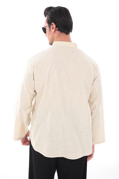 Hakim Yaka Gömlek - 3 Düğme Erkek Modeli 