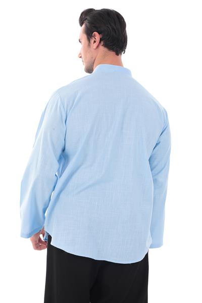 Hakim Yaka Gömlek - 3 Düğme Erkek Modeli 