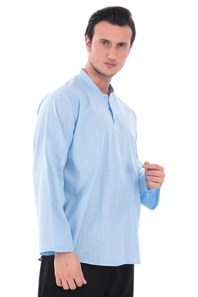 Hakim Yaka Gömlek - 3 Düğme Erkek Modeli 