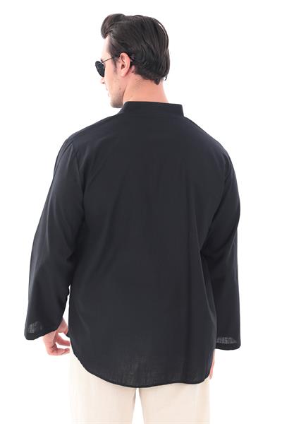 Hakim Yaka Gömlek - 3 Düğme Erkek Modeli 