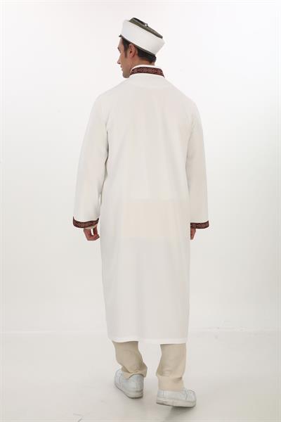 İmam Cübbesi Bordürlü Yarım Astarlı 