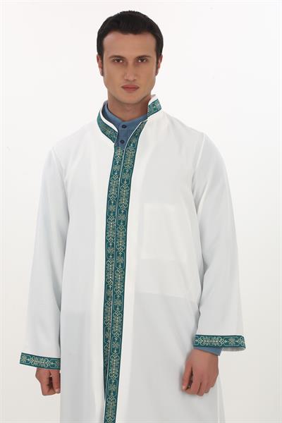İmam Cübbesi Bordürlü Yarım Astarlı 
