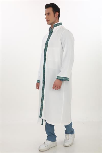 İmam Cübbesi Bordürlü Yarım Astarlı 