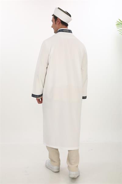 İmam Cübbesi Bordürlü Yarım Astarlı 