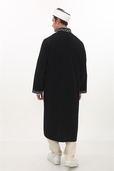 İmam Cübbesi Bordürlü Yarım Astarlı 