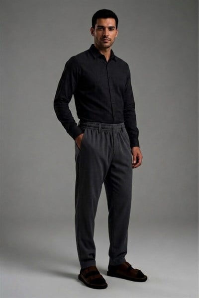 Likralı Polyviscon Spor Şalvar