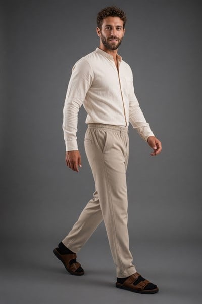 Likralı Polyviscon Spor Şalvar