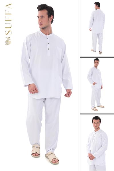 LÜKS Erkek Takım | %100 Pamuk - Umre Kıyafeti 